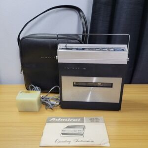 Admiral TR-200 Reel to Reel Tape Player Recorder Japan Power Adapter Manual Case